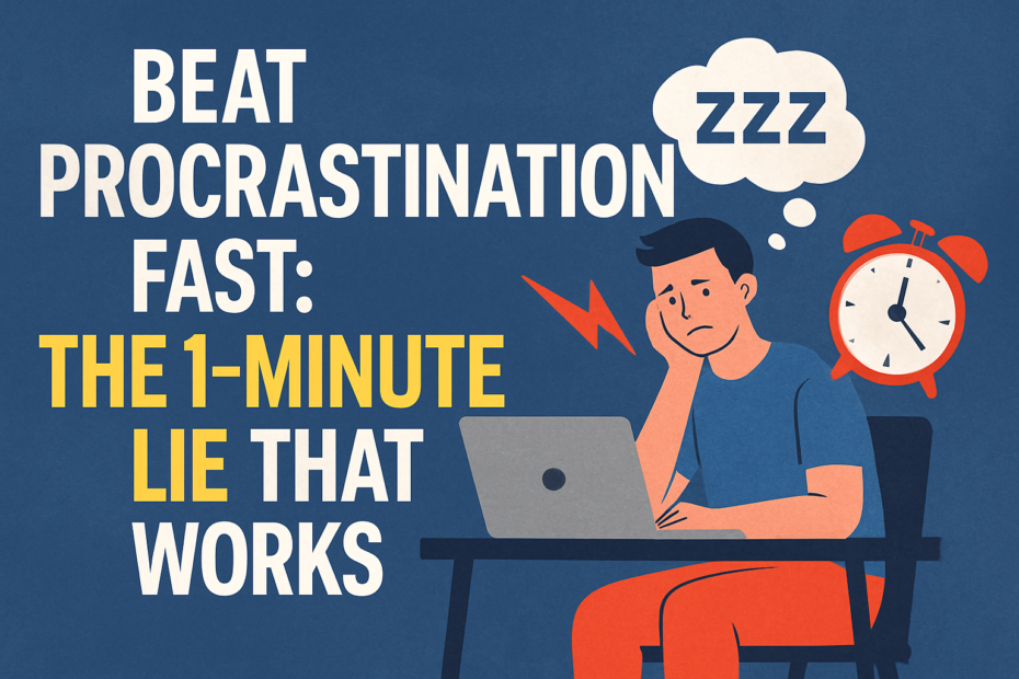 Beat Procrastination Fast The 1-Minute Lie That Works