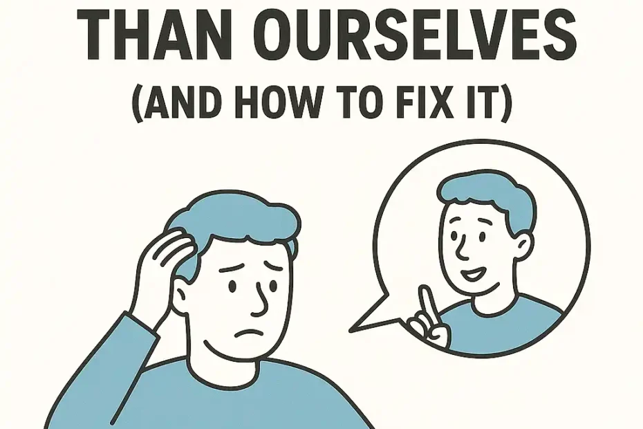 Why We Give Better Advice to Others Than Ourselves (And How to Fix It)